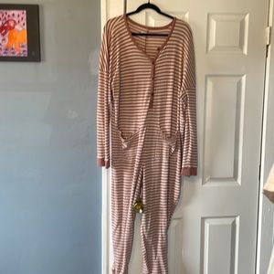 Madewell waffle Knit pajama suit